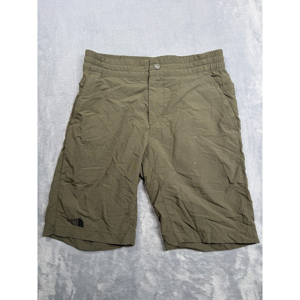 The North Face Paramount Hiking Shorts Men Small Olive Green Lined Outdoor Trail